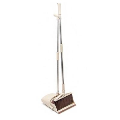 China Home Rotating Dustpan Broom and Handle Foldable Long Dustpan Set for sale