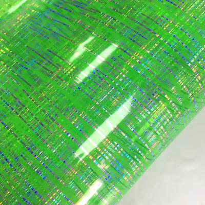 China Abrasion-Resistant Colorful Transparent Reflective Dichroic Iridescent Iridescent PVC Film Roll For Making Bags Shoes for sale