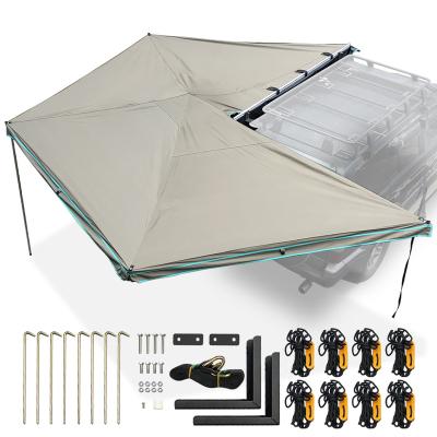 China Easy Install Heavy Duty 270 Degree Retractable Roof Non Disposable Car Awnings Side 4x4 Auto Awning for sale