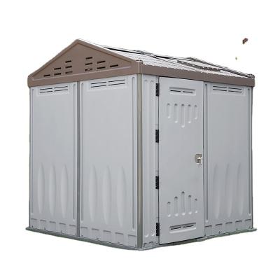 China China Manufacture Factory Sale Easily Assembled Outdoor Plastic Garden Shed With Side Entry Door for sale