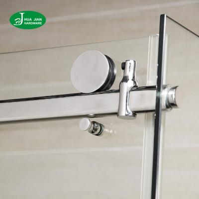 China 2021 Minimalist Hot Sale Shower Enclosure Accessory Sliding Door Roller Wheel Glass Hanging Hardware Set for sale