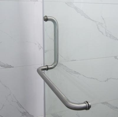 China Modern HUAJIAN HARDWARE Production Standards High Quality Strict Stainless Steel Shower Glass Door Handle Long for sale