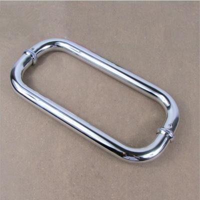 China Supplier Modern Professional Satin Surface Treatment Glass Door Pull Handles 8-12 Mm Thick Glass for sale