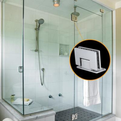 China Frameless Glass Balusrading Stainless Steel Shower Door Wall Mount Hardware for sale