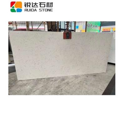 China Scratch Resistance / New Arrivals Cararra White Cararra Quartz Stone High Temperature Polish Stone Slab High Temperature Resistance RUIDA White Artificial Quartz Stone for sale