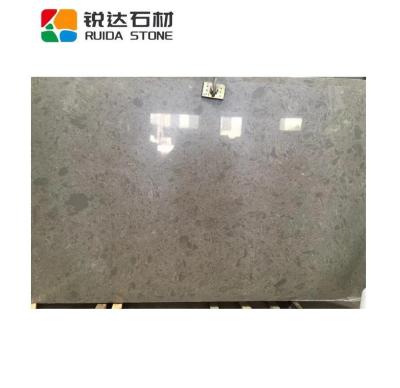 China RUIDA Factory Price Modern STONE Artificial Marble Gray With Veins Leaf Stone Slab For Kitchen Bathroom Shower Base Tray Border for sale