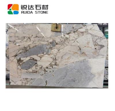 China Modern Decorative Elephant STONE Marble RUIDA White Marble With Blue Marble Veins For Flooring for sale