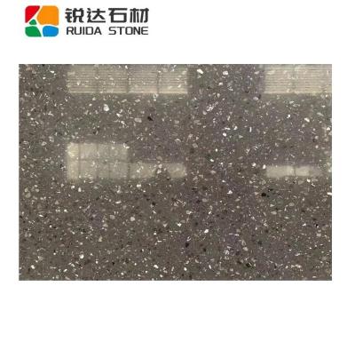 China Modern Artificial STONE Brown Color Terrazzo Stone RUIDA Slab For Table Top Floor Tiles for sale