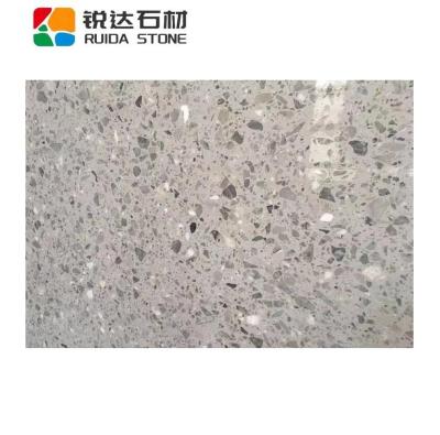 China RUIDA Modern Artificial STONE Gray Color Slab Terrazzo Flooring For Kitchen Counter Top Table Tiles Office for sale