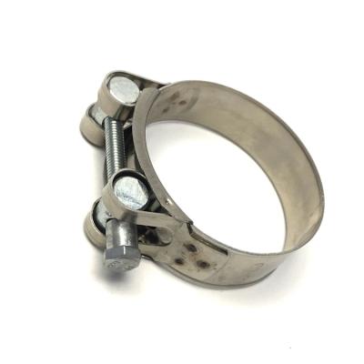 China Hot Sale Best Quality Adjustable Size Heavy Duty Single T-Bolt Pipe Clamp Fast Connect Adjustable Pipe Clamp for sale