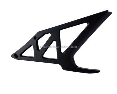 China High Quality Black Aluminum Car Tail Bracket, Customized Aluminum CNC Machine Parts, Auto Tail Bracket for sale