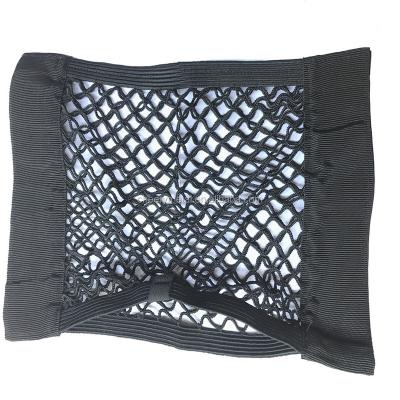 China Polyester Cargo Net Sticker Magic Luggage Mesh Organizer Bag in Car Boot for sale