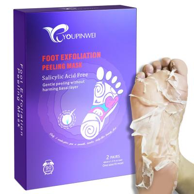 China Exfoliate & Deodorization & Hot Selling Canada USA Feet Mask Softening Socks Remove Callus Hard Dead Skin Exfoliating Skin Foot Mask for sale