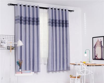 China 100% Cheap Ready Made Floral Embossing Blackout Curtain Supplier Blackout Polyester Window Curtains For Hotel Home for sale