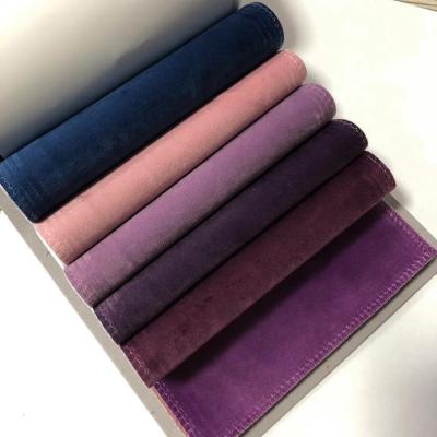 China Blackout Polyester Home Textile Hotel Curtain Velvet Window Curtain Fabric Luxury High Shading Office Velvet Blackout Cord for sale