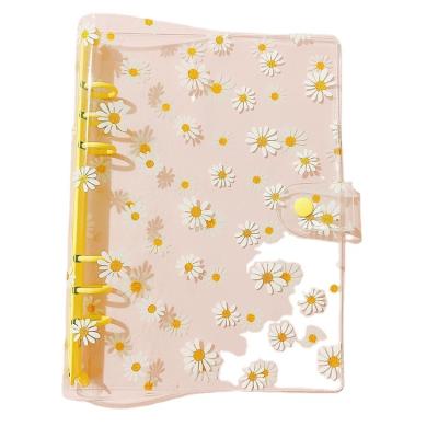 China Hot Sales A5 A6 Ring Clear PVC Ring Clear Budget Planner Binders Hard Cover Budget Binder Notebook Transparent Refillable Binders 6 Covers for sale