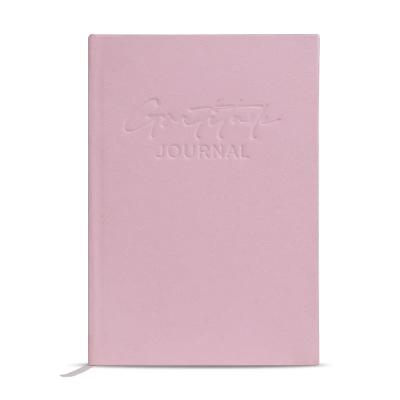 China 2023 Gratitude Hardcover Book 2023 Daily Notebook Canvas Journal Customizable Printing Pink Hardcover Cloth Notebook Journal for sale