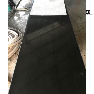 China Zhanjiang Cheapest Natural Absolute Black Basalt Modern Black Bush-Hammered Cobblestone& Paving Granite for sale