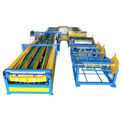 China Carbon Steel Duct Making U Form Line Automatic VI HVAC Duct Air Duct Forming Machine Automatic Duct Line 6 for sale