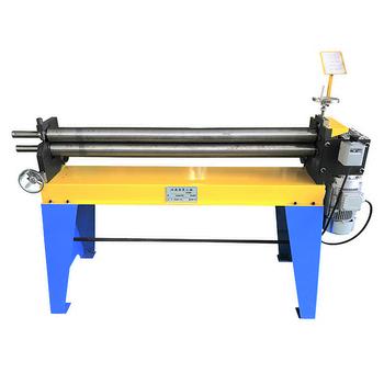 China 3 Roller Electric And Manual HVAC Duct Plate Rolling W11-2x1000 Sheet Steel Plate Bending Rolling Mill Price for sale