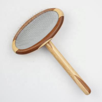 China Sustainable Running Ware Dog Brush With Bamboo Material for sale