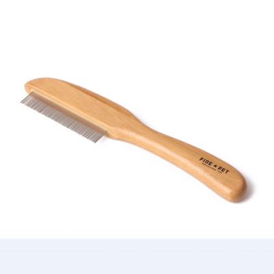 China Sustainable Bamboo Pet Flea Comb For Dog for sale