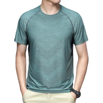 China Fashion QUICK DRY men's clothing summer T-shirt tops wear men wholesale T-shirt shorts sleeve men's street wear for sale