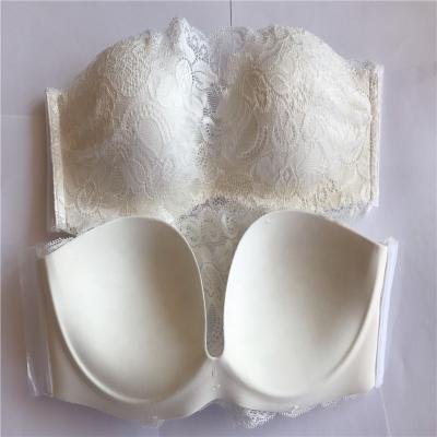 China Women Push up Bra Strapless Backless Lift up deep V Lace Bra invisible bra for sale