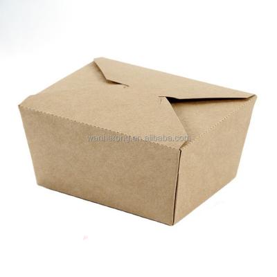 China Recycled Eco-friendly Microwavable Chinese Paper Food Disposable Take Out Boxes for sale