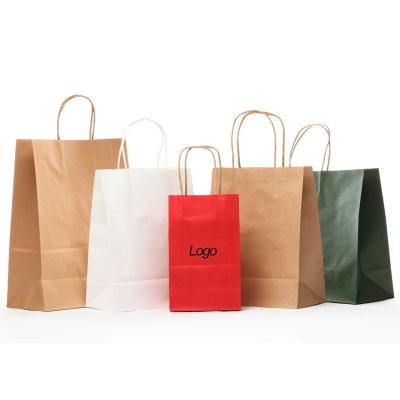 China Bio-degradable Wholesale cheap price fast delivery brown Kraft Shopping Bags big size paper bags luxury packaging for sale