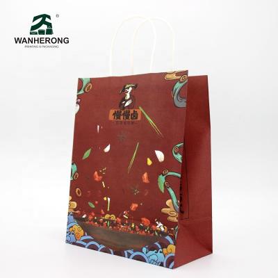 China Biodegradable Secret Gift Bag 100% Full Compartment Printing Paper Supermarket Bag for sale