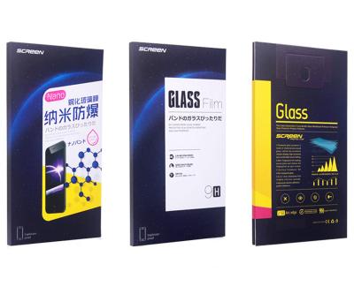 China Recycled Materials Tempered Glass Screen Protector Packaging Box Hot Selling Paper Gift Packaging Custom Packaging for sale