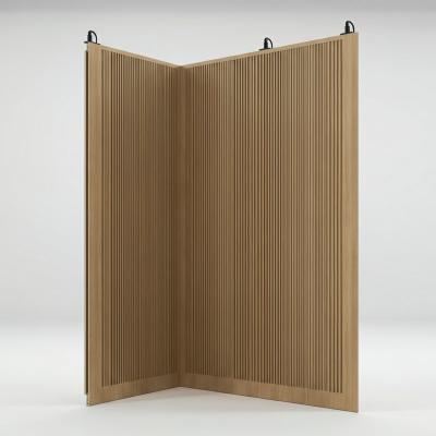 China Hotel Soundproofing Wooden Partition Wall Without Floor Track for sale