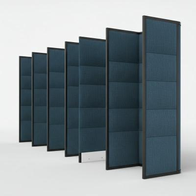 China Movable Soundproof Office Partition Walls Customized With Fabric Finish for sale