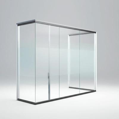 China Single Glazed Office Tempered Glass Partition Wall Convenient Operability for sale