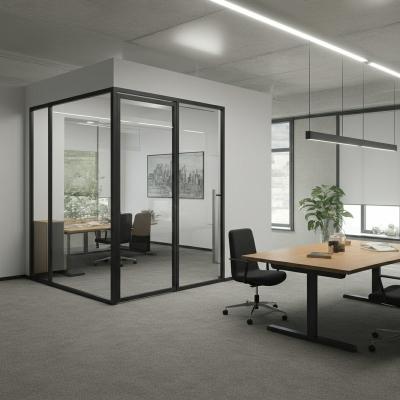 China Aluminium Profile with Double Glazed glass partitions systems for offices for sale