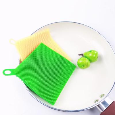 China Sustainable High Quality Silicone Dish Washing Sponge Wash Brush for sale