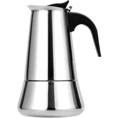 China PORTABLE Stainless Steel Filter Coffee Maker Household Mocha Coffee Machine Coffee Pot Percolator tool100ml 200ml 450ml for sale