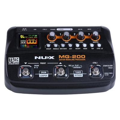 China GUITAR NUT MG-200 Guitar Processor Guitar Effect Pedal 55 Multi Effects 70 Seconds Recording Guitar Looper Drum Machine for sale