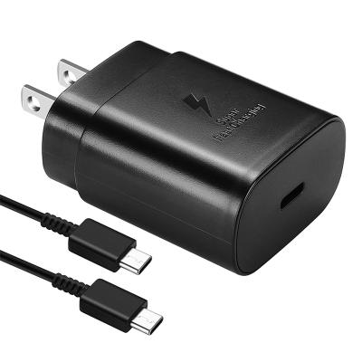 China For Original Samsung 25W Fast Charger USA Adapter 3A Type C USB Cable For Samsung Galaxy Note 10 S20+ S20 Ultra EU USA Adapter for sale