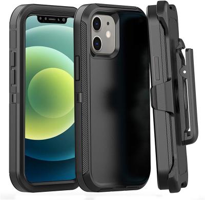 China Anti-drop For iPhone7- 12 Max Pro Case Bulletproof Case For Apple iPhone Motherboard PC TPU Shockproof Protective Sleeve With Clip. for sale