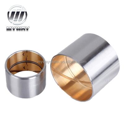 China Bimetallic Sliding Machinery Repair Shops JF800 Oilless Lubricant Self Bearing Bushing for sale