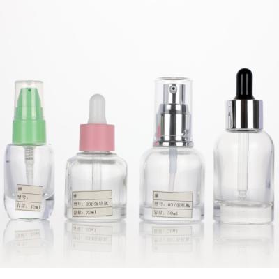 China Good Quality Dripless 20ml/30ml Frosted Glass Dropper Bottle Essence Serum Glass Container for sale