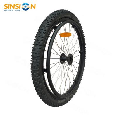 China Off Road Style 24 Inch Heavy Duty 36 Spoke Off Road Wheelchair Wheels for sale