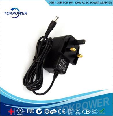 Chine Alimentation d'énergie portative BRITANNIQUE de l'adaptateur de prise d'UL de la CE 12W 12V1A pour le dispositif électrique à vendre