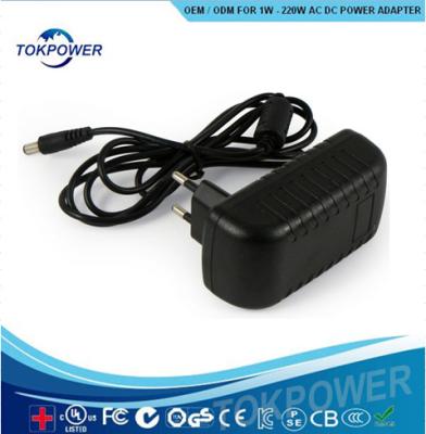 China Desktop Power Supply 5V 48V 10W - 80W Power Adapter 110V Wall Mounted Transformer EMC Safety Standards for sale