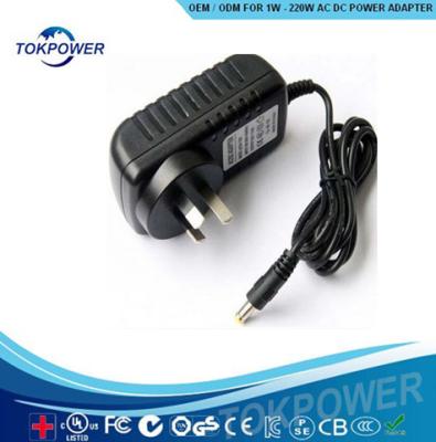 China Fuente de alimentación del adaptador 12V 3A del soporte de la pared de la CA DC en venta