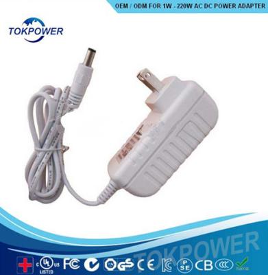 China Wall Mount 12W 12V 2A AC Medical Power Supply Switching Wall Charger for sale