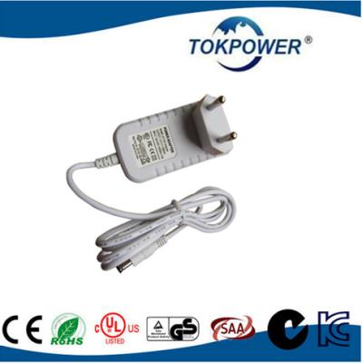 Chine L'UE BRANCHENT l'alimentation d'énergie d'adaptateur de mur de C.C à C.A., chargeur portatif de voyage de 12v 2a à vendre