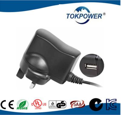 China AC DC 6W 5V 1a Universal USB Power Adapter UL CE EN 60601 for Electric Device for sale